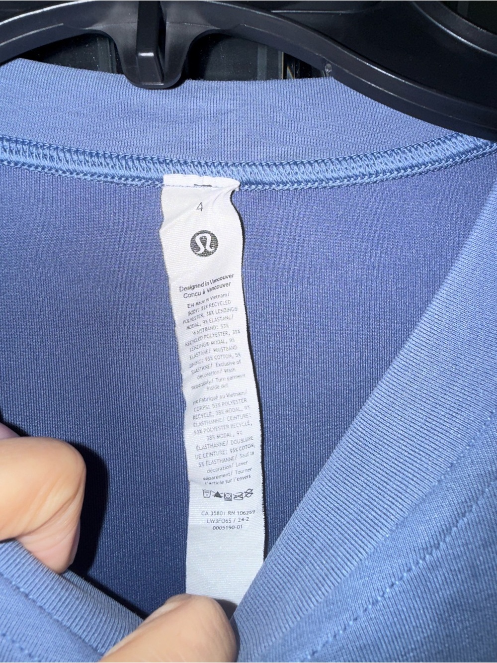 lululemon athletica Crop Top — Dusty Blue - Picture 2 of 3